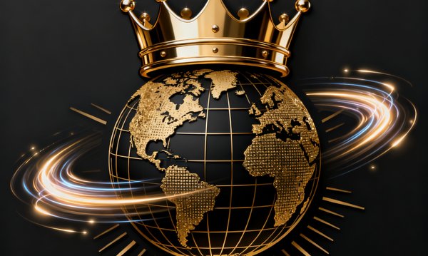 尊享VIP套餐图标采用深色奢华风格设计，融合皇冠、数据流和全球网络元素，象征最高级别的个性化体育数据服务体验。